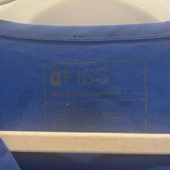 FIGS ROYAL BLUE Large top - Picture 3 of 3